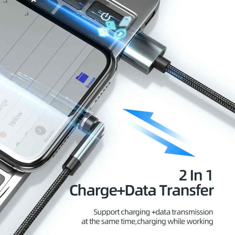 CC57 540 Degrees Rotary Magnetic Fast Charging Data Cable