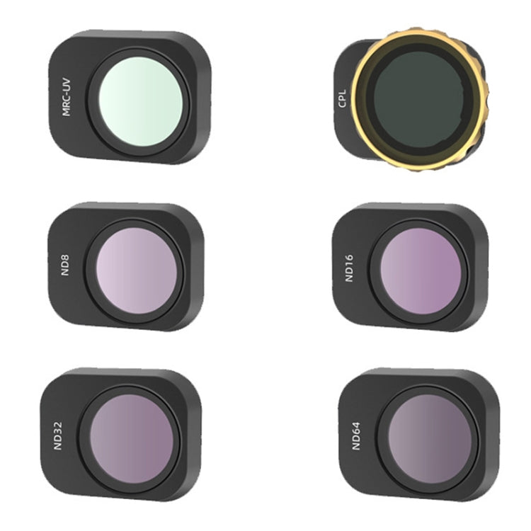 JSR For Mini 3 Pro Camera Filters, 3 In 1 CPL+ND8+ND16, 4 In 1 Star+CPL+ND8+ND16, 4 In 1 ND8+ND16+ND32+ND64, 4 In 1 ND8-PL+ND16-PL+ND32-PL+ND64-PL, 6 In 1 UV+CPL+ND8+ND16+ND32+ND64