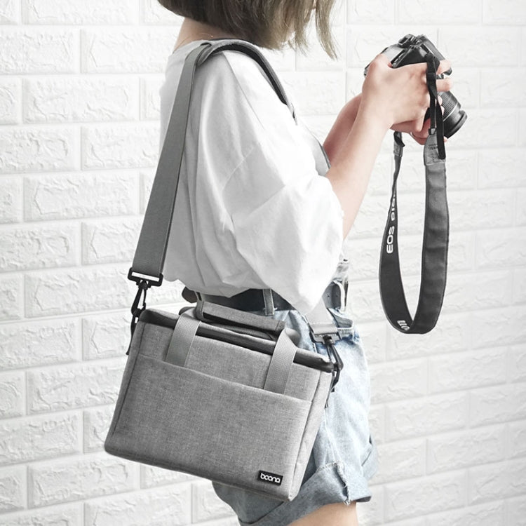 Baona BN-H001 Digital Camera Bag Casual Portable Camera Waterproof Bag, BN-H001 M(Black), BN-H001 L(Gray), BN-H001 L(Black), BN-H001 S(Gray), BN-H001 S(Black), BN-H001 M(Gray)