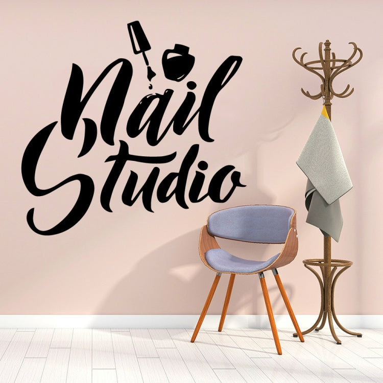 Nail Studio Window PVC Carved Stickers