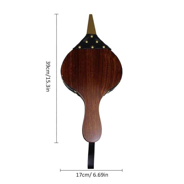 Wooden Vintage Dark Brown Fireplace Blower Traditional Cooker DIY Accessories