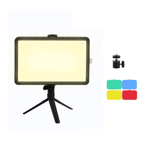 6 Inch 3200-5500K Three-color Temperature Photography Flat-panel Live Fill Light,Spec:, Only Light, Small Tripod, 30cm Bracket, 42CM Bracket, 0.5m Bracket, 0.5m Bracket +Bluetooth RC, 2.1m Bracket, 2.1m Bracket+Bluetooth RC, Overhead Bracket