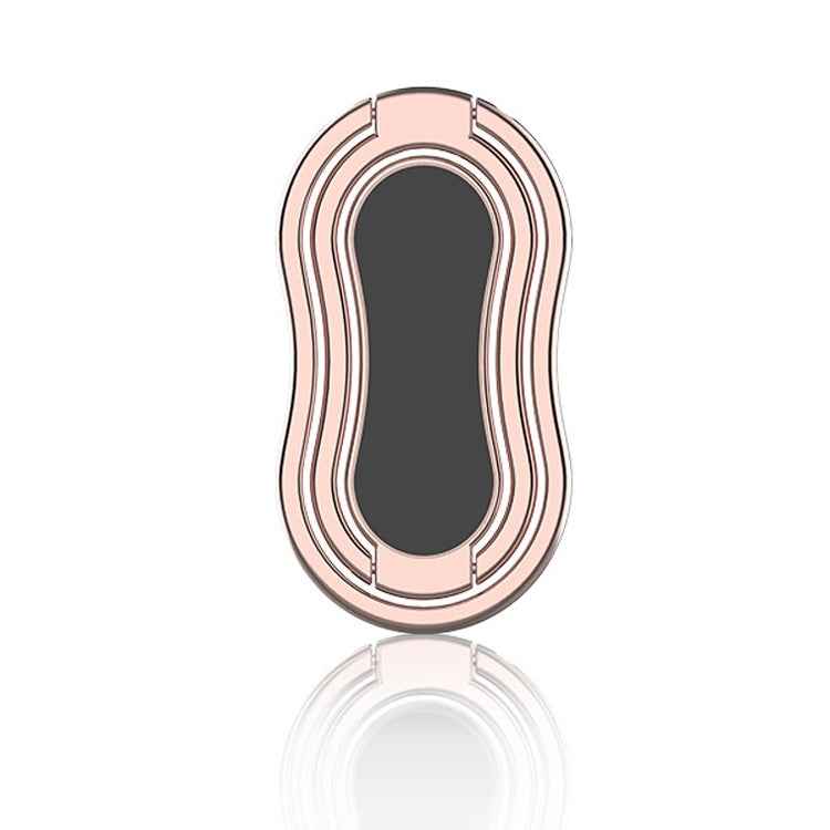 Metal Car Mobile Phone Folding Bracket Ring Buckle Paste Bracket,Style:
