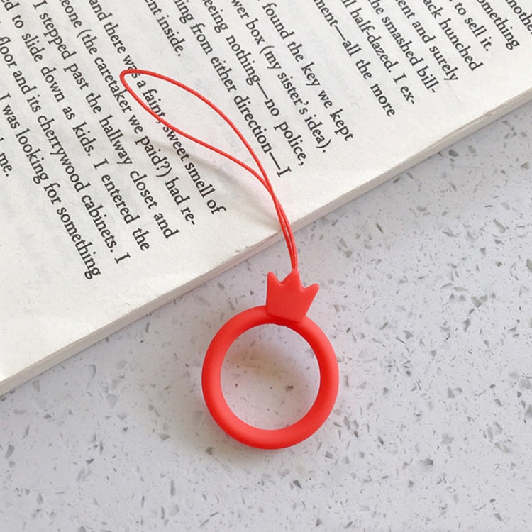 10pcs Crown Model Finger Ring Silicone Cell Phone Lanyard U Disk Rope, Crown Dark Green, Crown Matcha Green, Crown Sky Blue, Crown Black, Crown Red, Crown Lavender Gray, Crown Midnight Blue, Crown Sand Pink, Crown Lilac Violet, Crown Lemon Yellow      ...
