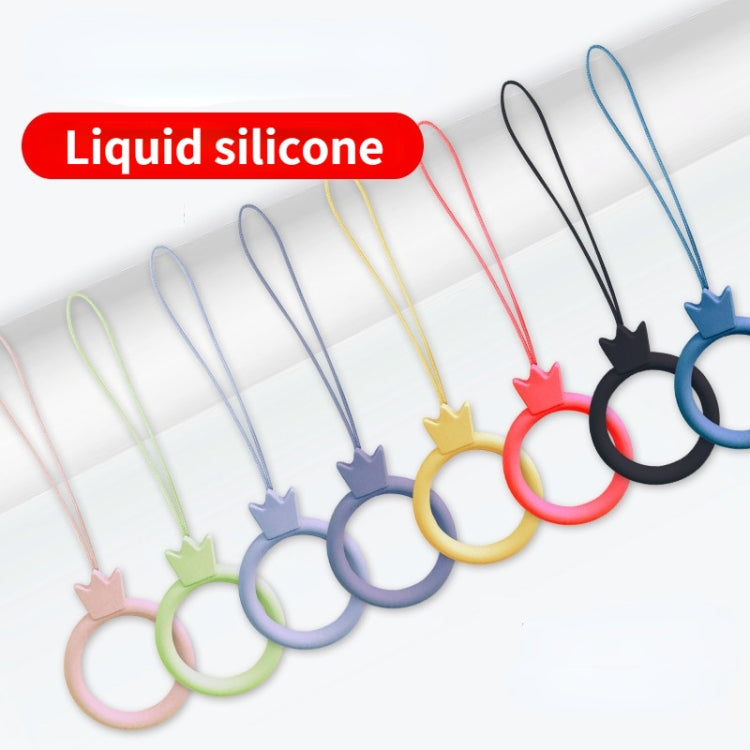 10pcs Crown Model Finger Ring Silicone Cell Phone Lanyard U Disk Rope, Crown Dark Green, Crown Matcha Green, Crown Sky Blue, Crown Black, Crown Red, Crown Lavender Gray, Crown Midnight Blue, Crown Sand Pink, Crown Lilac Violet, Crown Lemon Yellow      ...