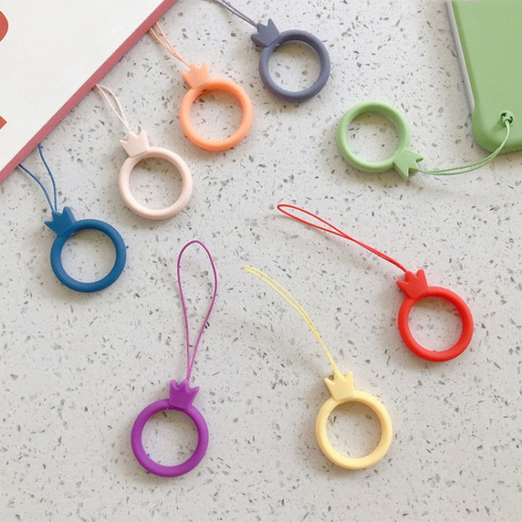 10pcs Crown Model Finger Ring Silicone Cell Phone Lanyard U Disk Rope, Crown Dark Green, Crown Matcha Green, Crown Sky Blue, Crown Black, Crown Red, Crown Lavender Gray, Crown Midnight Blue, Crown Sand Pink, Crown Lilac Violet, Crown Lemon Yellow      ...