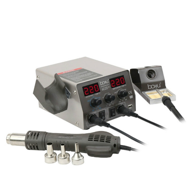 BAKU BA-602D+ Welding Station Set Dual Digital Display Mobile Phone Repair Tin Welding Tool, EU Plug, US Plug