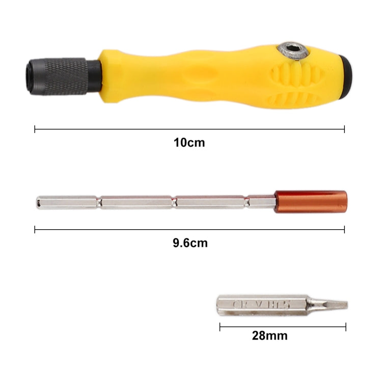 32-in-1 CRV Steel Mobile Phone Disassembly Repair Tool Multi-function Combination Screwdriver Set, Yellow, Gray Green, Red
