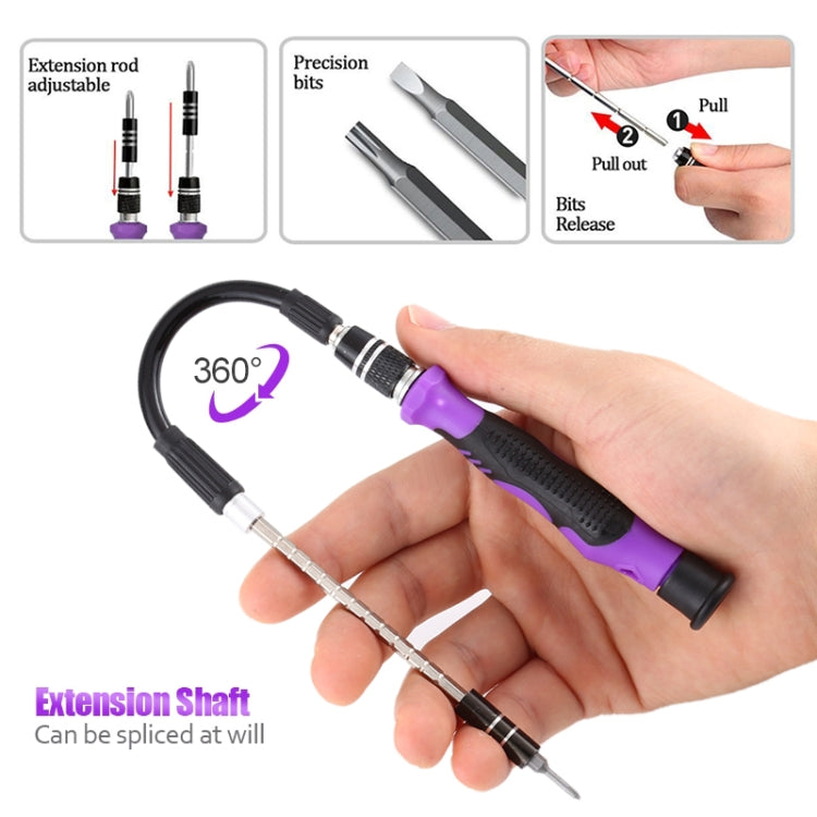 135 in 1 DIY Mobile Phone Disassembly Tool Clock Repair Multi-function Tool Screwdriver Set, 135 in 1 (Gray), 135 in 1 (Red), 135 in 1 (Purple)