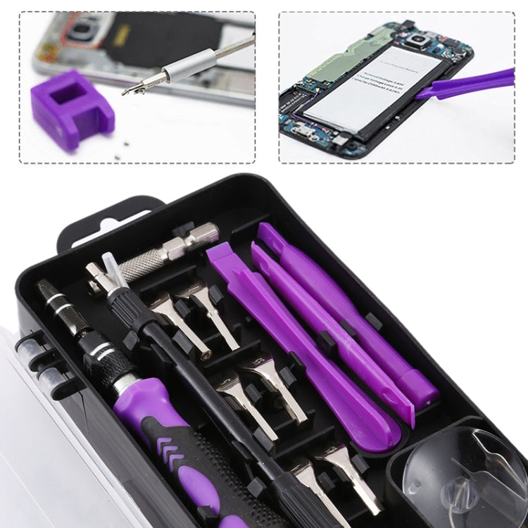 135 in 1 DIY Mobile Phone Disassembly Tool Clock Repair Multi-function Tool Screwdriver Set, 135 in 1 (Gray), 135 in 1 (Red), 135 in 1 (Purple)