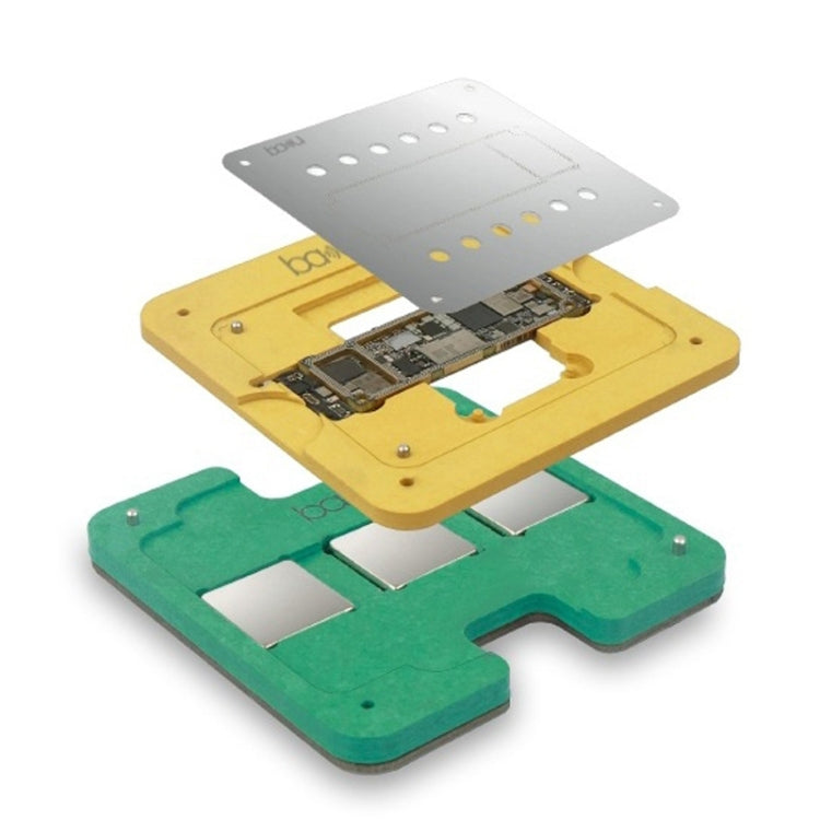 BaKu 3D BGA CPU Tin Planting Mesh Motherboard Repair Tin Planting Table For IPhone A11, BaKu For IPhone A11