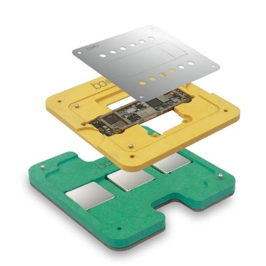 BaKu 3D BGA CPU Tin Planting Mesh Motherboard Repair Tin Planting Table For IPhone A11, BaKu For IPhone A11