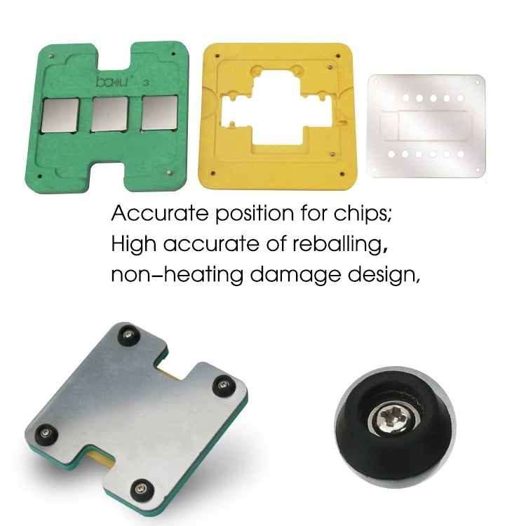 BaKu 3D BGA CPU Tin Planting Mesh Motherboard Repair Tin Planting Table For IPhone A11, BaKu For IPhone A11