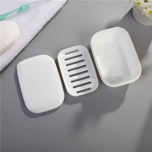Bathroom Drain Soap Holder Plastic Sealed Travel Soap Box
