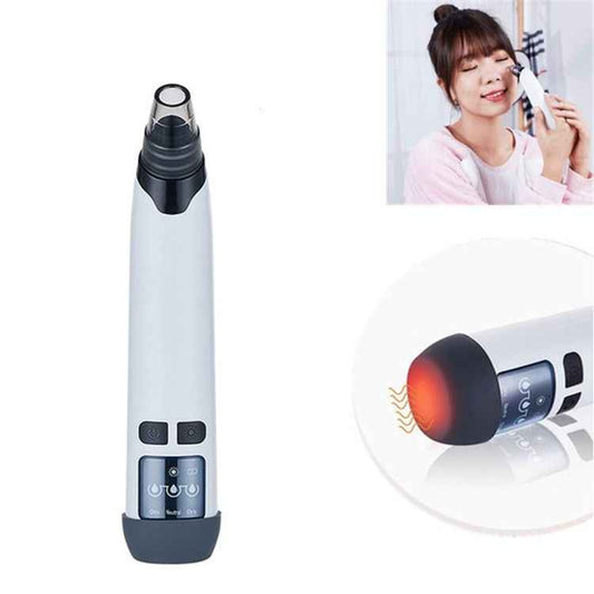 3-in-1 Temperature Sensor Blackhead Heating Electric Pore Cleaner Facial Acne Removing Device