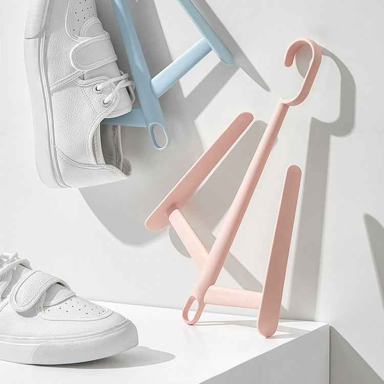 Multifunctional Outdoor Windproof Clothes Rack Balcony Shoe Rack Random Color