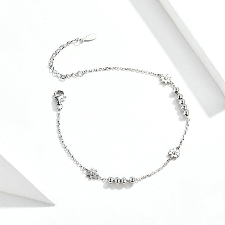 S925 Sterling Silver Daisy Bracelet Plant Shape Bracelet