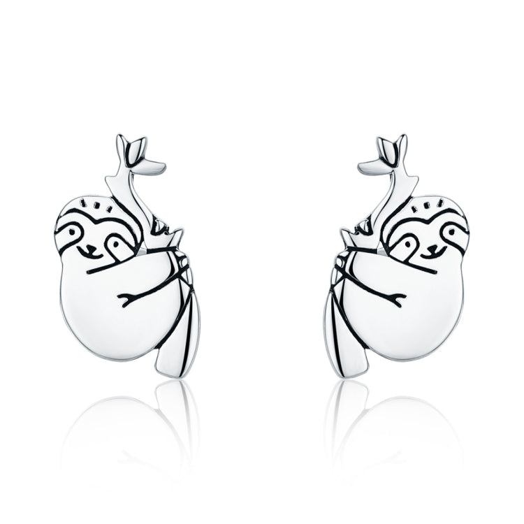 Animal Sloth Earrings Sterling Silver Simple Earrings