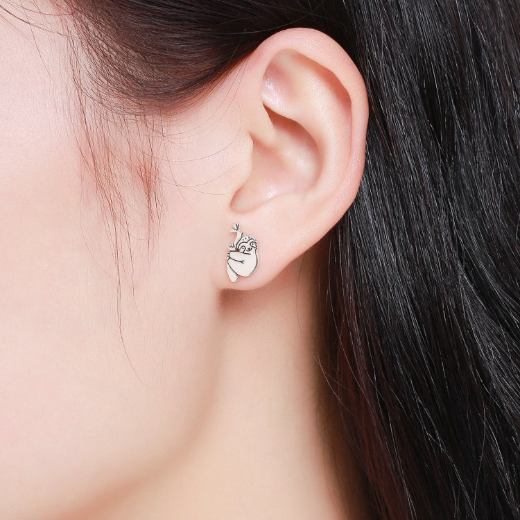 Animal Sloth Earrings Sterling Silver Simple Earrings
