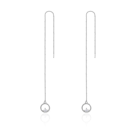 Valentine Day Gift Simple S925 Sterling Silver Stud Earrings
