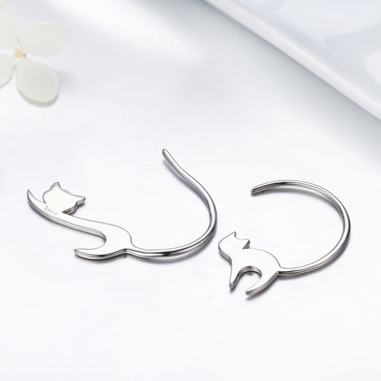 Naughty Cat S925 Sterling Silver Earrings