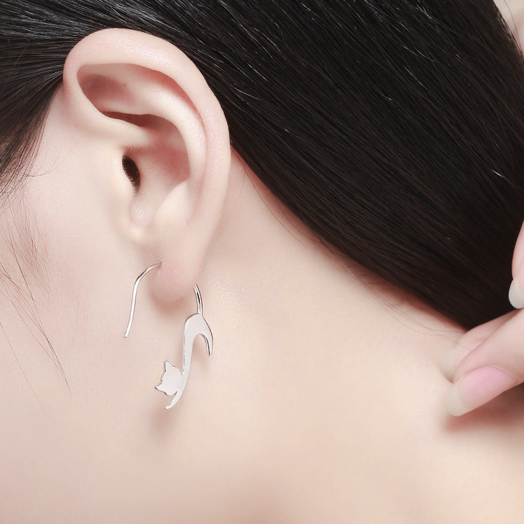 Naughty Cat S925 Sterling Silver Earrings