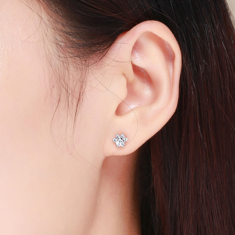 S925 Sterling Silver Cat Retro Earrings Female Earrings