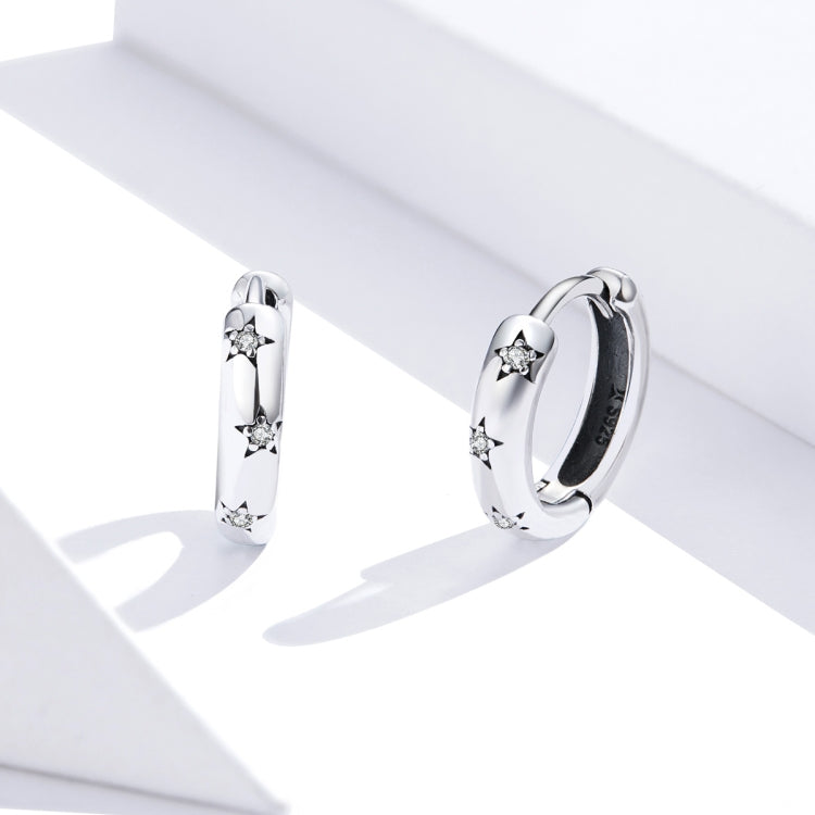 Simple Earrings Sterling Silver S925 Star Earrings