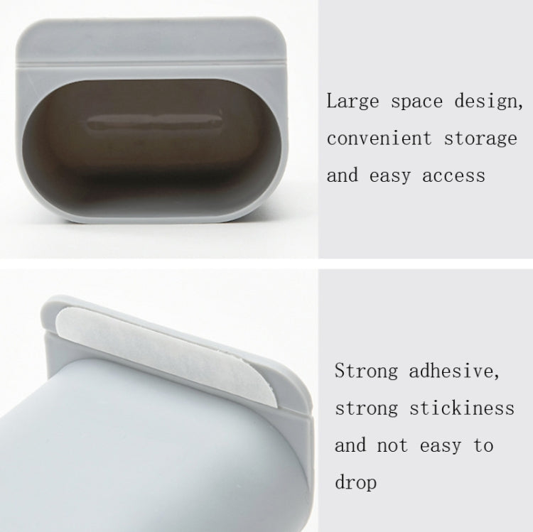 Sticky Pen Holder Desktop Can Hang Pen Case Office Stationery Storage And Sorting Box Random Colour