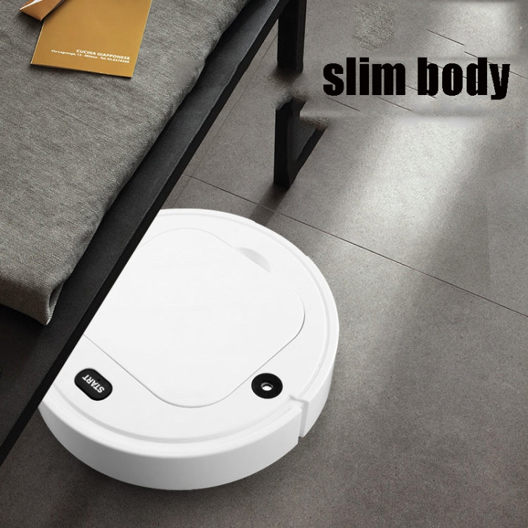 Household Intelligent Humidifying Sweeping Robot Spray Lazy Sweeping Dust Collector Mopping Vacuum Cleaner, White