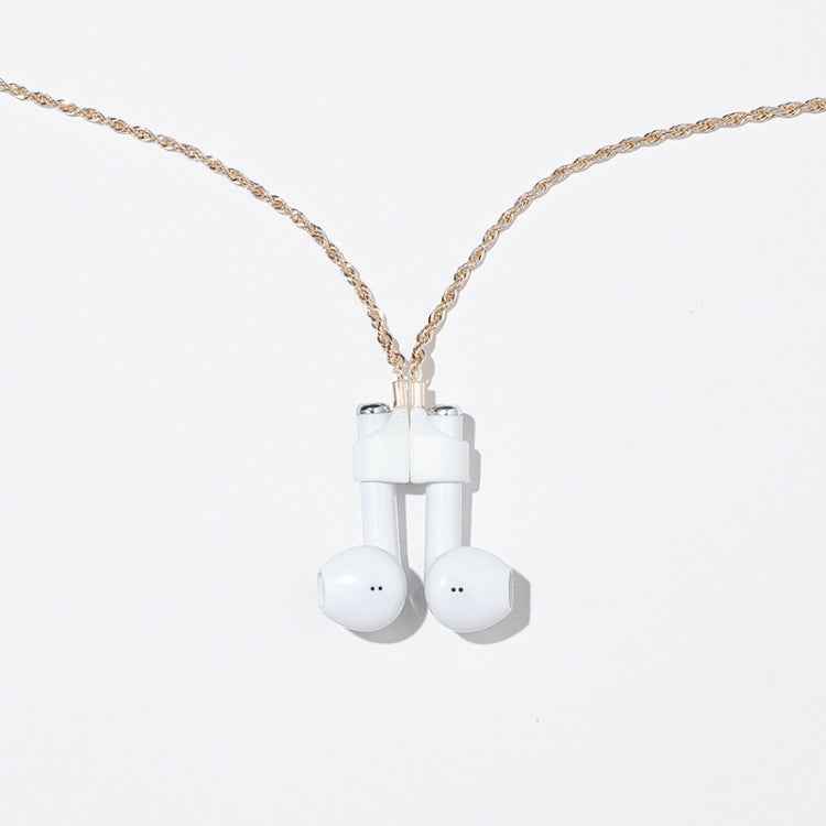 AIRPODS Wireless Headset Anti-lost Chain Strong Magnetic Sleeve Titanium Steel Stainless Steel Color Retention Anti-lost Necklace