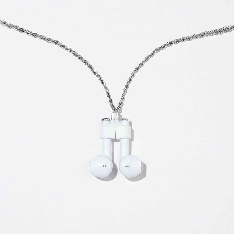 AIRPODS Wireless Headset Anti-lost Chain Strong Magnetic Sleeve Titanium Steel Stainless Steel Color Retention Anti-lost Necklace