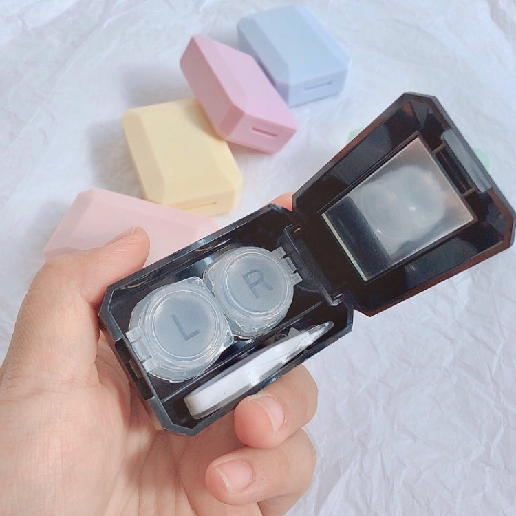 2pcs Contact Lens Case Simple Mini Push-type Double Box Contact Lens Case Random Colour