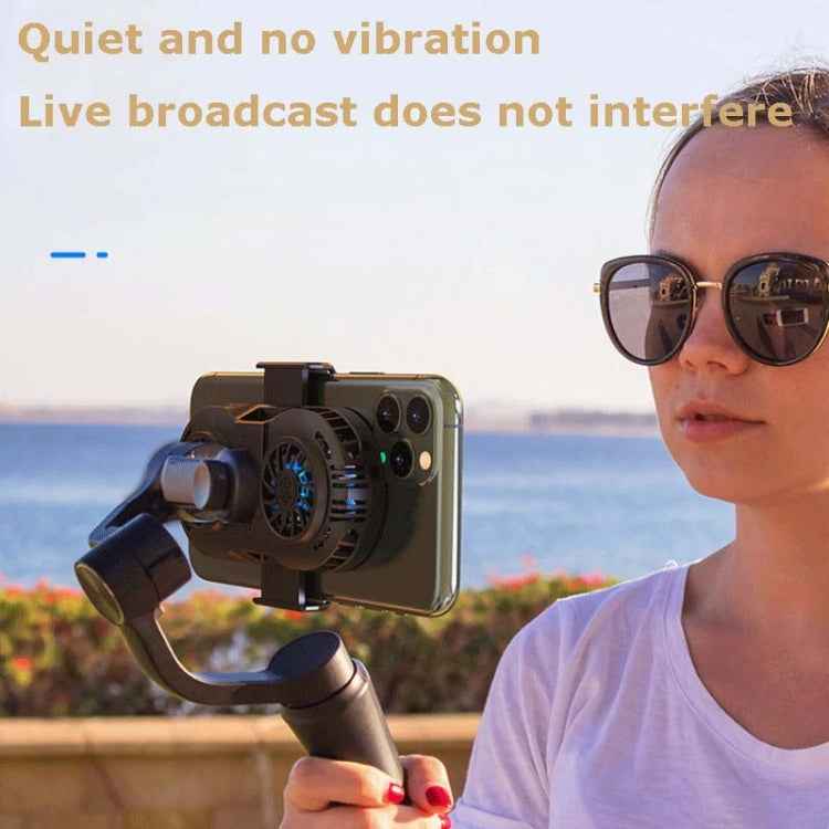 AH-102 Type-C / USB-C + USB Interface Dual Cooling And Fast Cooling Mobile Phone Radiator for 4-6.5 inch Mobile Phones, Power Cable Length: 1.5m