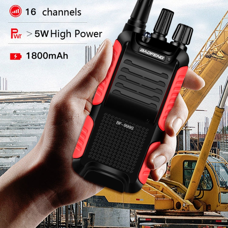 Baofeng BF-999S Handheld Outdoor FM high-power Walkie-talkie, US Plug, EU Plug