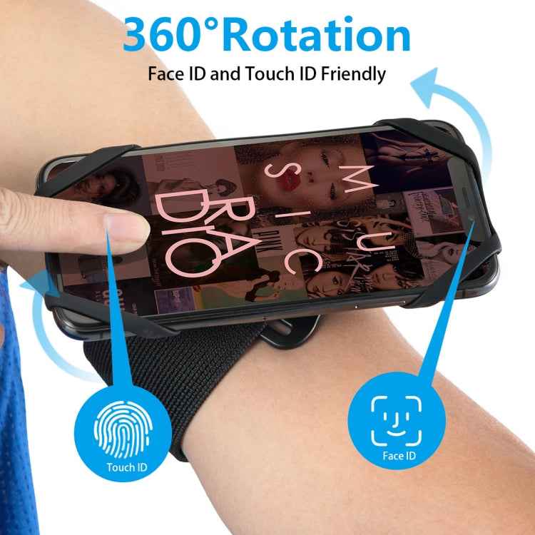 Detachable Rotating Arm Wristband Sports Mobile Phone Case  Suitable For 4.5-7 Inch Mobile Phones