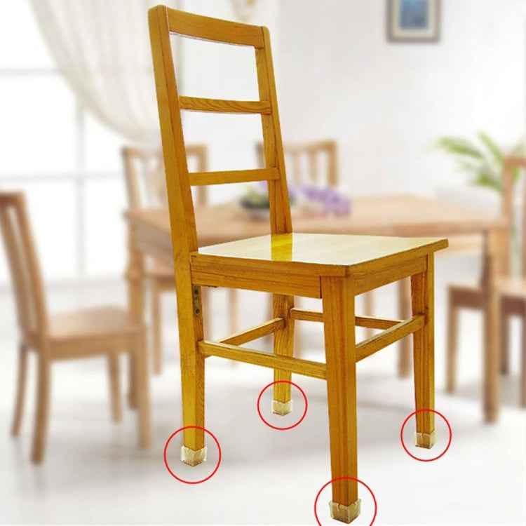 4pcs Square Chair Leg Caps PVC Feet Protector Pads Furniture Table Covers, 30-35mm, 42-48mm, 49-55mm, 37-42mm, 56-62mm