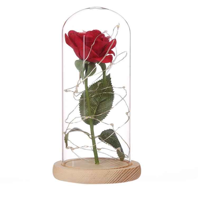 LED flashing luminous artificial fresh roses romantic decorative flower wedding Valentine's Day gift to send lovers birthday, 0-5W