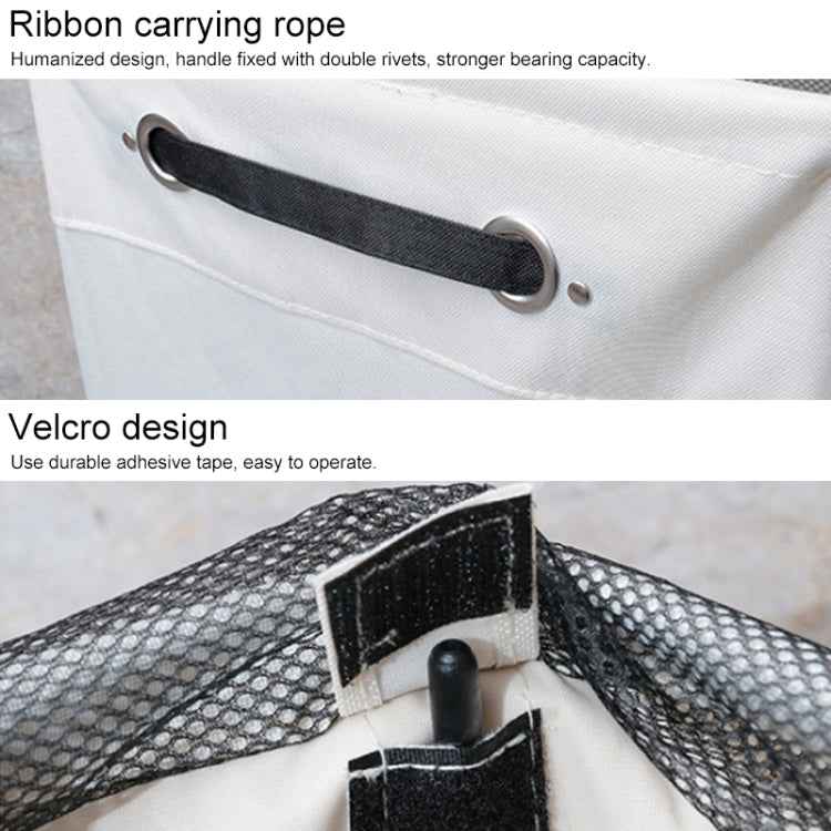 Bathroom Oxford Waterproof Dirty Clothes Laundry Foldable Storage Basket Hamper with Wheels