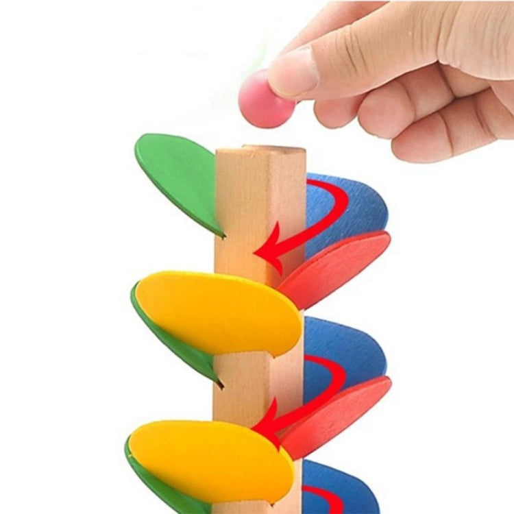 3 PCS Baby Educational Blocks Wooden Tree Marble Ball Run Track Game Intelligence Smart Children Toys