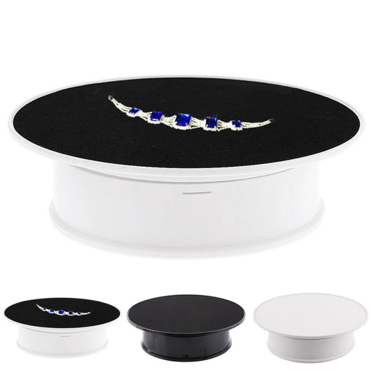 20cm 360 Degree Electric Rotating Turntable Display Stand for Photography Max Load 1.5kg video shooting props Turntable, 20cm/Powered by Battery(W+B), 20cm/Powered by Battery(B), 20cm/Powered by Battery(W)