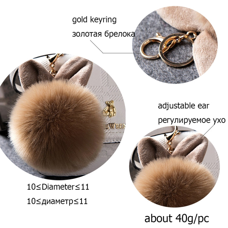 Fur Pom Keychains Fake Rabbit Fur Ball Keychain
