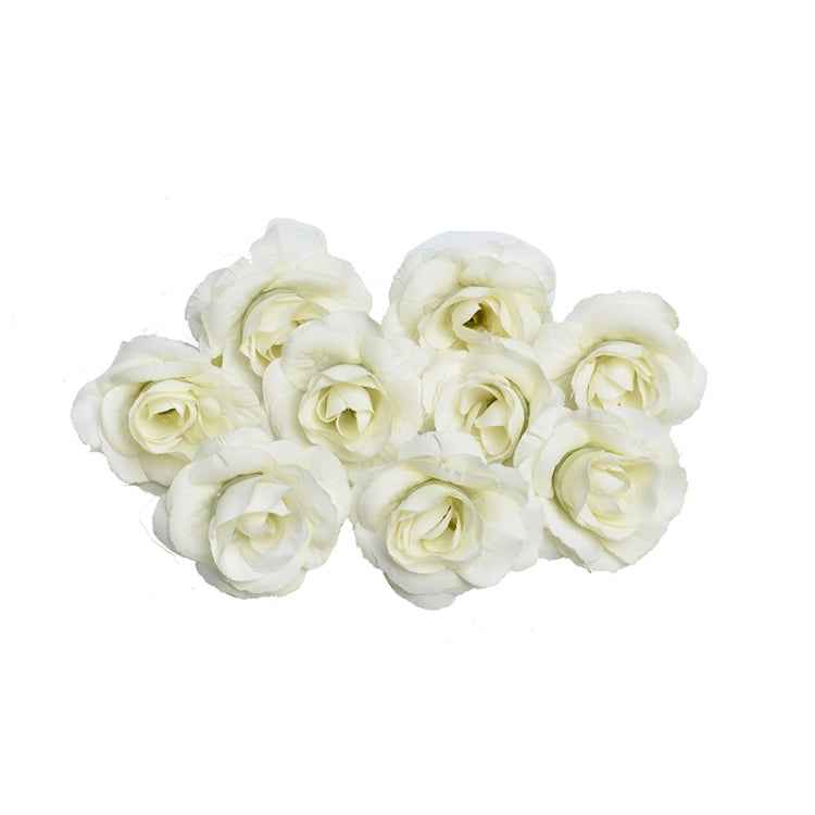 10 Sets 4cm Artificial Flower Silk Rose Flower Head for Wedding Party Home Decoration