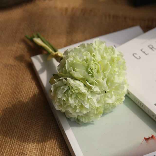 5 Heads Fake Flowers Artificial Flowers Peony Bouquet for Wedding and Home Decoration