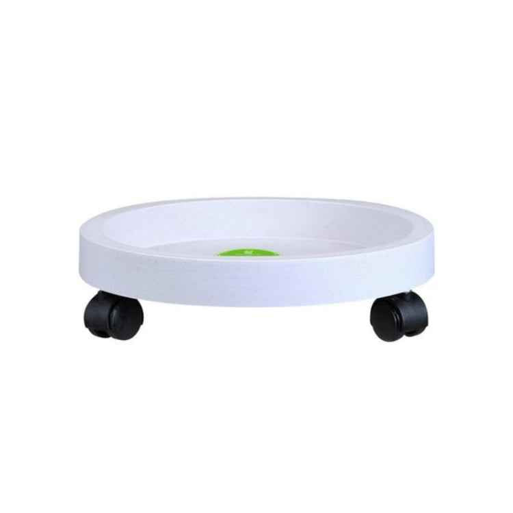 Universal Round Wheels Pot Tray Easy Moving Plant Pot Tray Garden Plate Plastic Stand