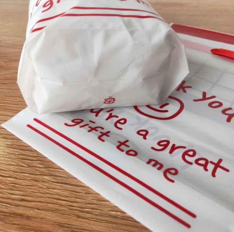 Medium Simple Drawstring Pocket Smile Gift Food Travel Packaging Bag, Food Packaging Bag
