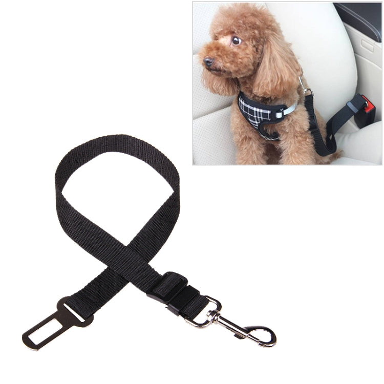 Nylon Harness Leash Clip Pet Dog Car Seat Belt Security Belt, Red, Black, Blue