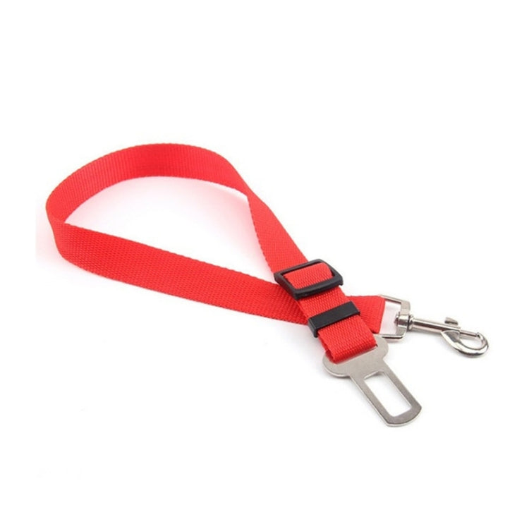 Nylon Harness Leash Clip Pet Dog Car Seat Belt Security Belt, Red, Black, Blue