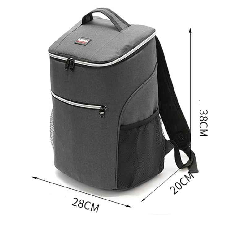 Outdoor Picnic Insulation Backpack Oxford Cloth waterproof Backpack, Backpack(Red), Backpack(Gray)
