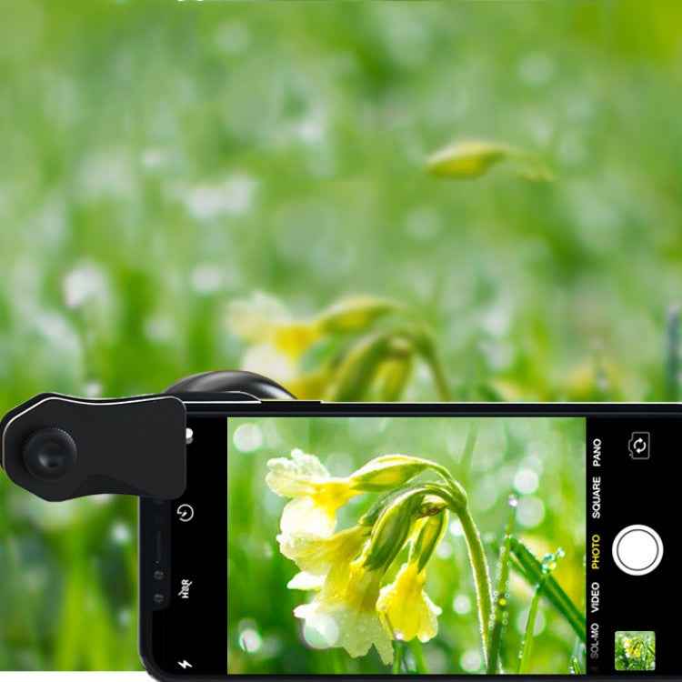 APEXEL APL-HD52IN1WM 2 in 1 Distortion-free HD 120-degree Wide-angle + 10X Macro Universal SLR External Mobile Phone Lens Set